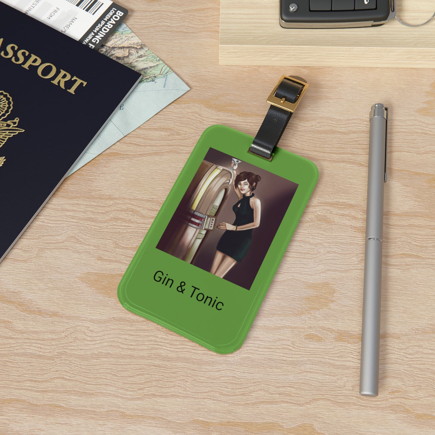 Gin Luggage Tag