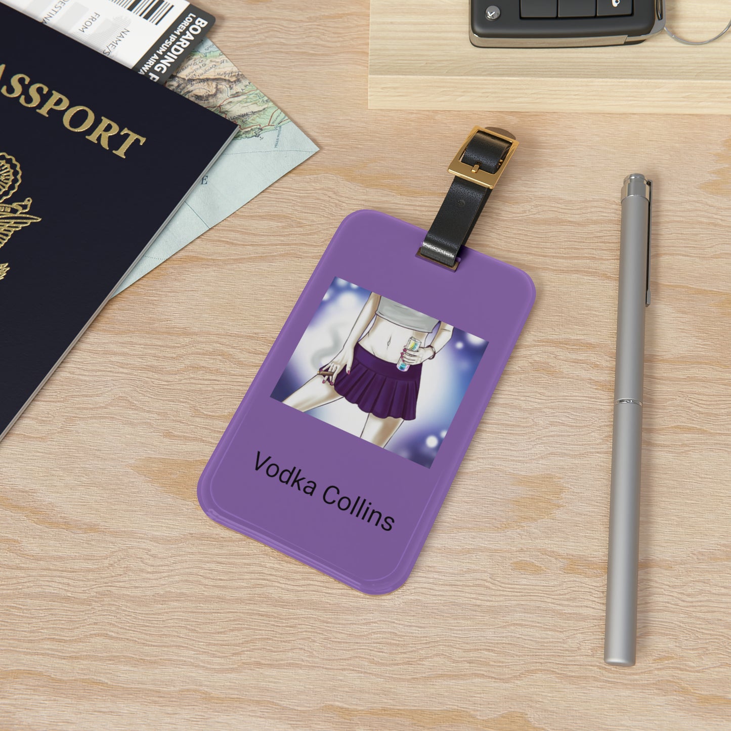 Vodka Collins Luggage Tag