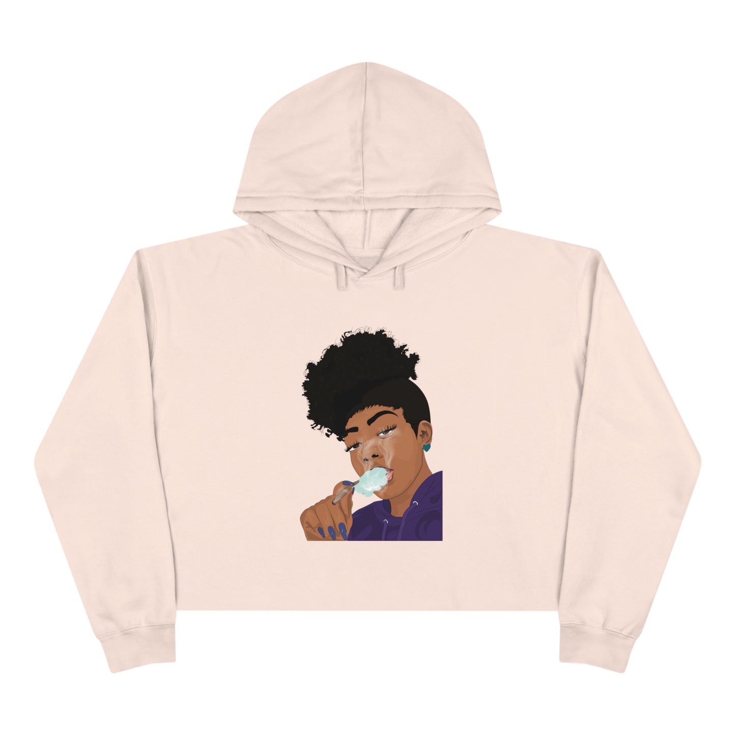 Purple Haze Crop Hoodie