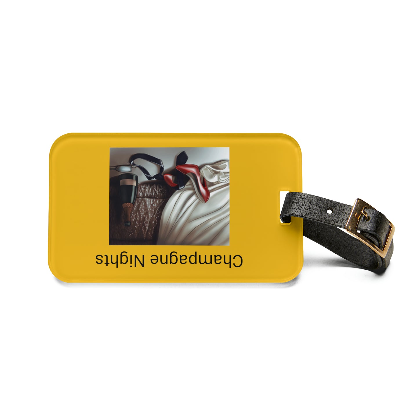 Champagne Luggage Tag